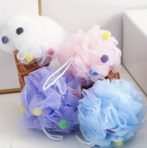 ROSIE'S Colorful Ice Cream Cone Shaped Bath Sponge Shower Loofah